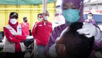 Puluhan Warga Teluk Betung Di Swab Antigen Secara Acak